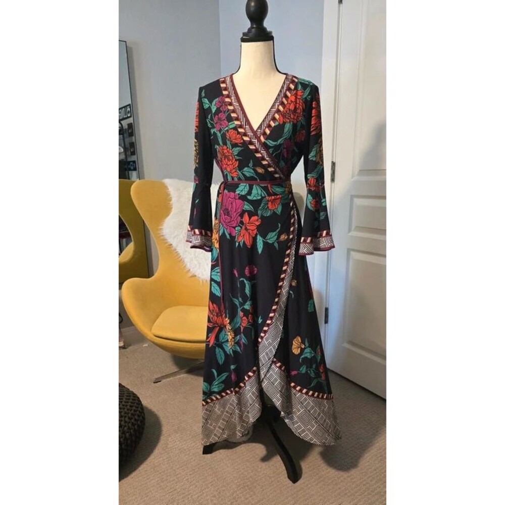 Jealous Tomato maxi floral wrap dress, S